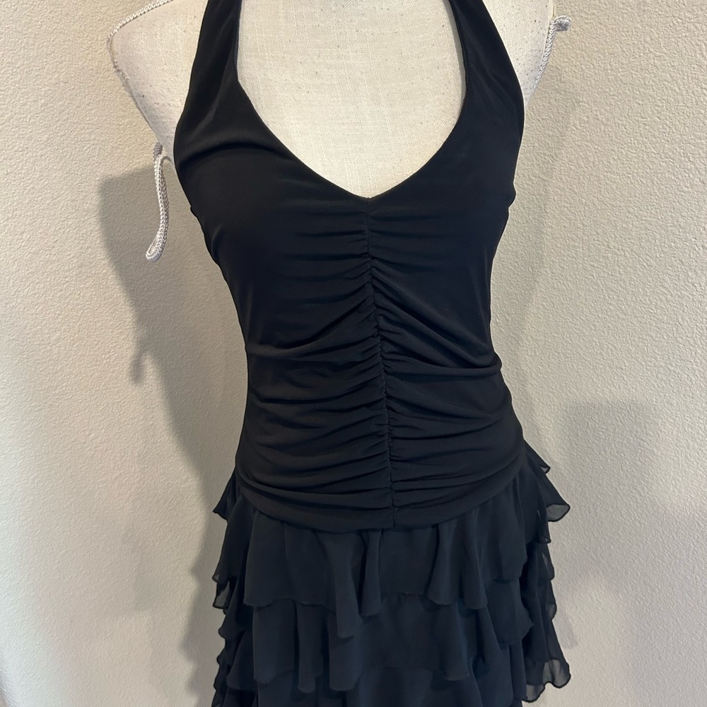 Cache Black Asymmetrical Halter Dress - Picture 4 of 9